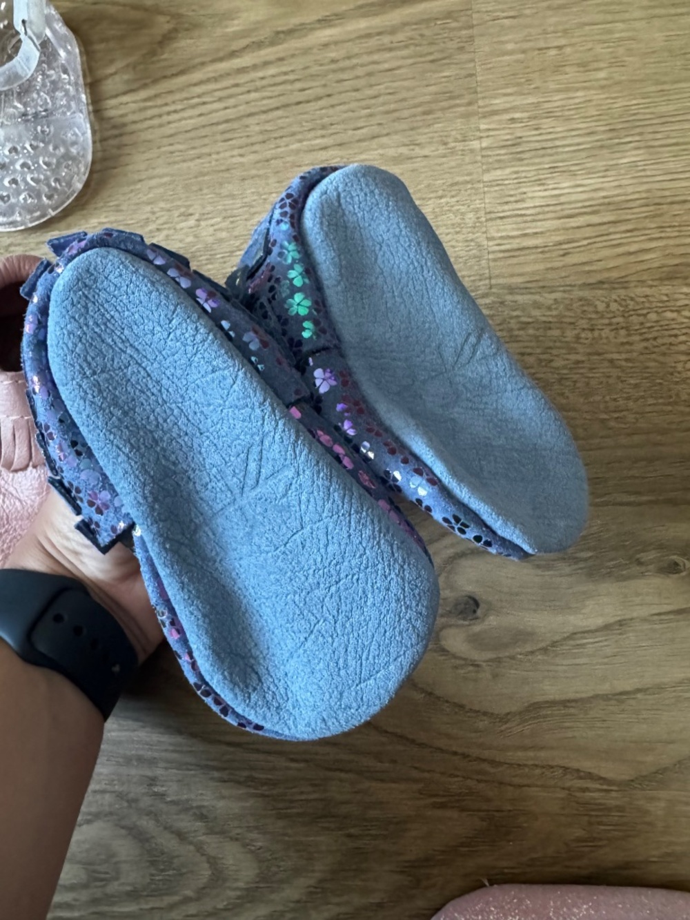 Baby Girl Shoes Bundle Size 2 | 4 Pairs | Jelly, Mary Jane & Moccasins - Picture 4 of 12